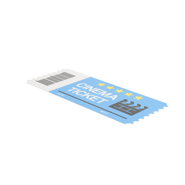 Cinema Ticket Blue PNG & PSD Images