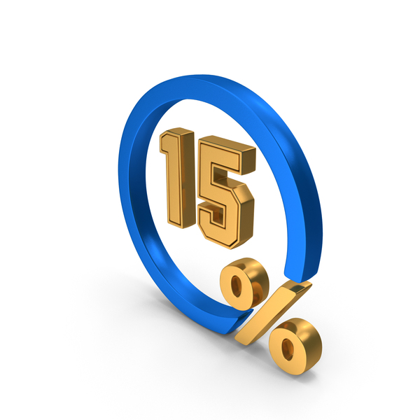 Symbols: Circle 15 Percentage Gold PNG & PSD Images Symbols: Circle 15 Percentage Gold PNG & PSD Images