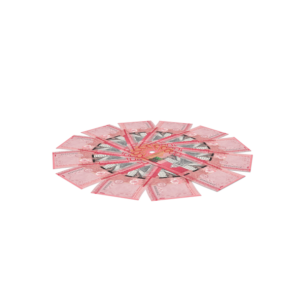Currency: Circlular Arranged Dominican 1000 Peso Few PNG & PSD Images
