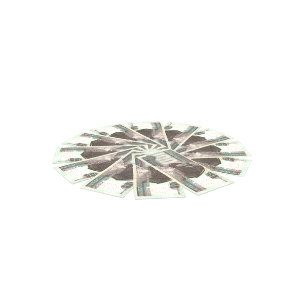 Currency: Circular Arranged Egypt 100 Pounds Back Few PNG & PSD Images
