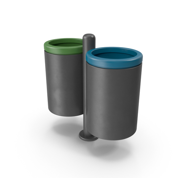 Garbage Container: Circular Trash Can PNG & PSD Images