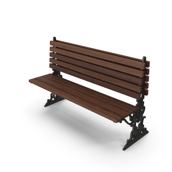 Park: City Bench Walnut One Sided PNG & PSD Images Park: City Bench Walnut One Sided PNG & PSD Images