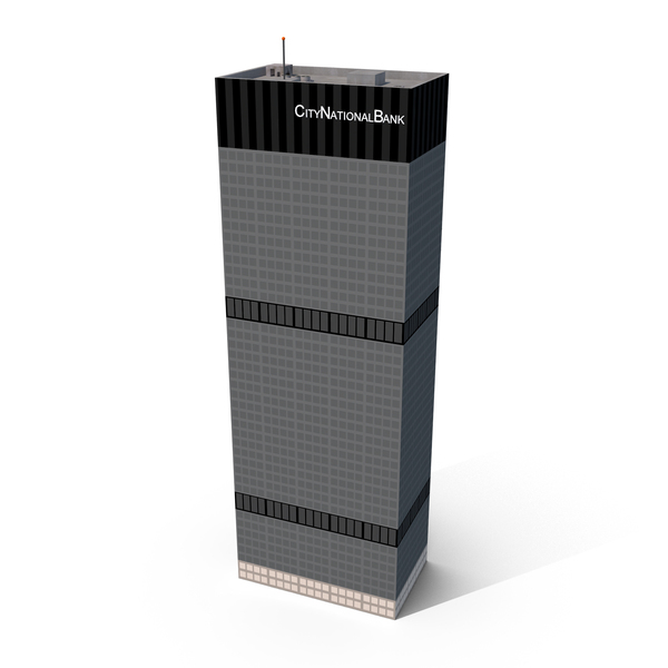 Skyscraper: City National Tower Night PNG & PSD Images