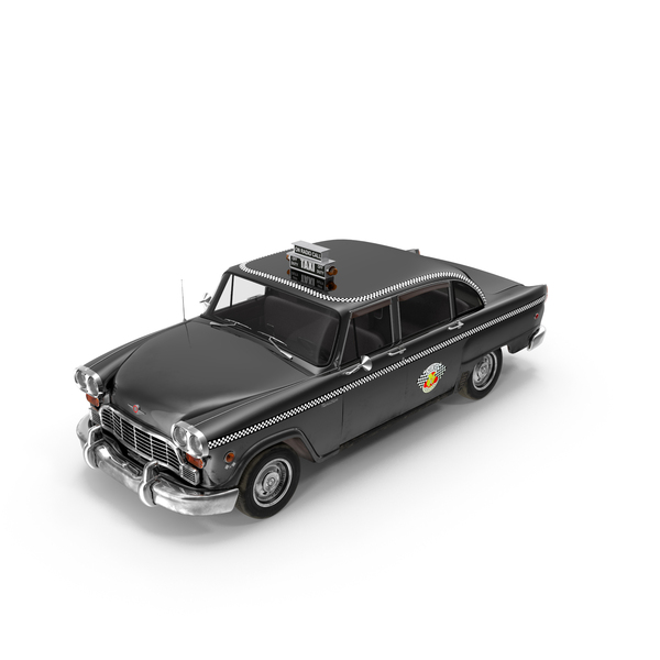 Classic Checker Taxi Cab Simple Interior PNG & PSD Images