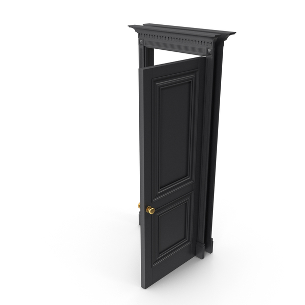 Interior: Classic Door Wood Anthracite Gray Open PNG & PSD Images Interior: Classic Door Wood Anthracite Gray Open PNG & PSD Images