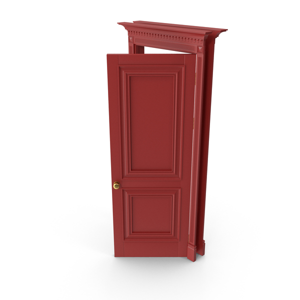 Classic Door Wood RAL 3003 Open PNG & PSD Images Classic Door Wood RAL 3003 Open PNG & PSD Images