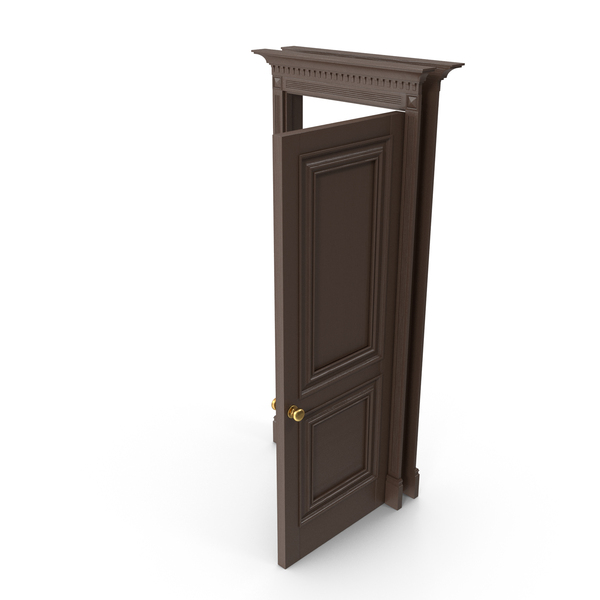 Classic Door Wood RAL 8028 Open PNG Images & PSDs for Download ...