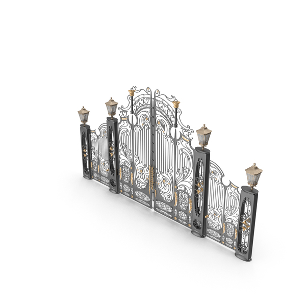 Classic Iron Gate PNG & PSD Images Classic Iron Gate PNG & PSD Images