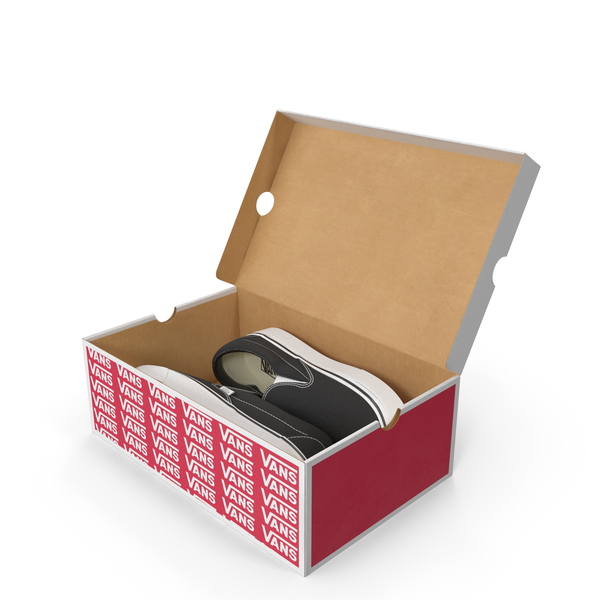 Shoebox: Classic Slip-On Vans In Box PNG & PSD Images Shoebox: Classic Slip-On Vans In Box PNG & PSD Images