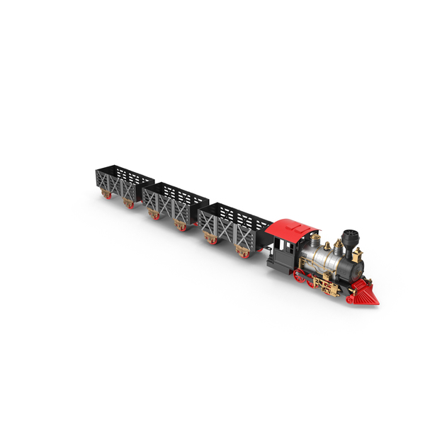 Toy: Classic Train Set For Kids PNG & PSD Images