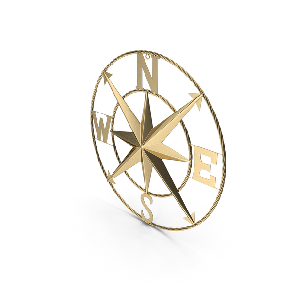 Classical Compass Rose Gold PNG Images & PSDs for Download | PixelSquid ...