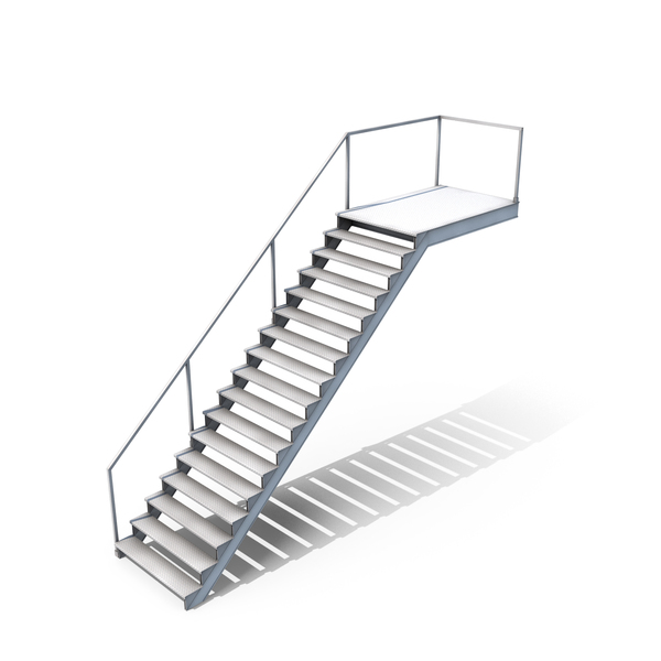 Stair: Clean Industrial Stairs PNG & PSD Images
