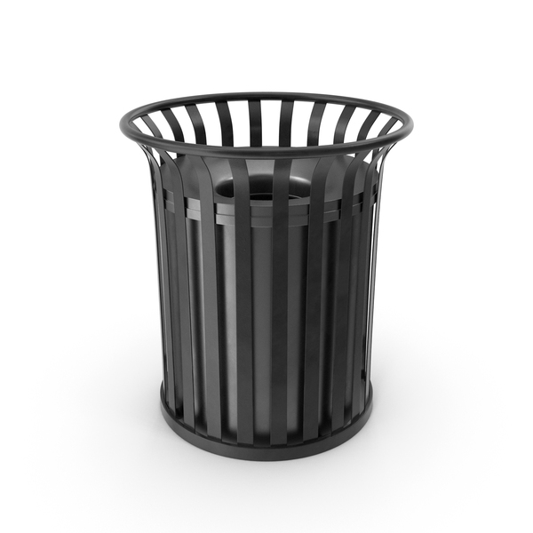 Clean Steel Outdoor Trash Receptacle PNG Images & PSDs for Download ...