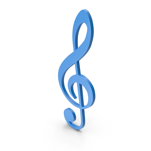 Treble: Clef Music Design Blue PNG & PSD Images