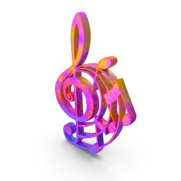 Musical Note: Clef Music Design Color PNG & PSD Images