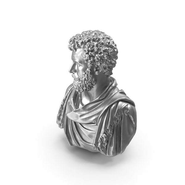 Clodius Albinus Metal Bust PNG & PSD Images