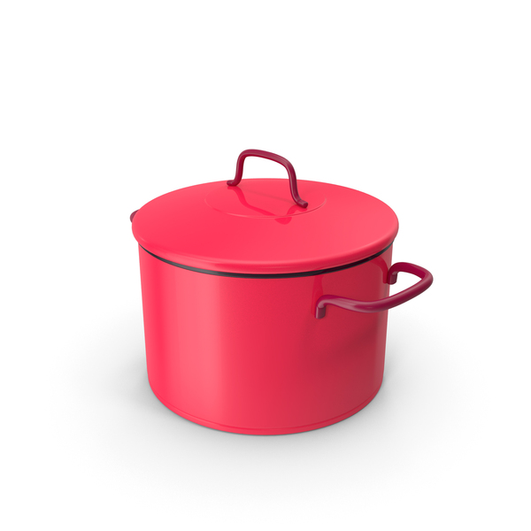 Utensil: Closed Red Cooking Pot PNG & PSD Images
