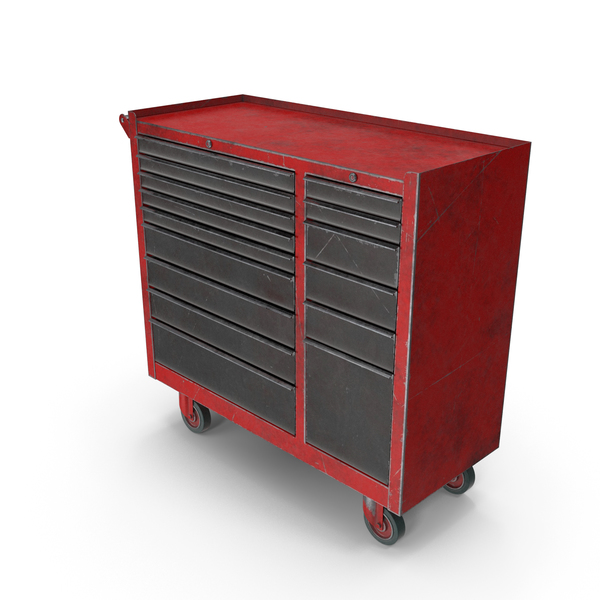 Roller Cabinet: Closed ToolBox Red Used PNG & PSD Images Roller Cabinet: Closed ToolBox Red Used PNG & PSD Images