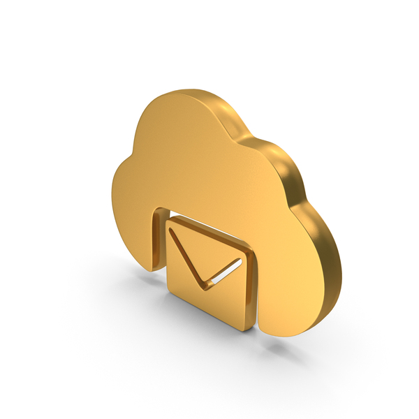 Cartoon: Cloud Web Icon Mail Chat Gold PNG & PSD Images