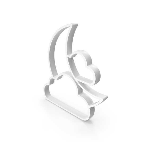 Symbols: Clouds & Moon Climate Symbol PNG & PSD Images