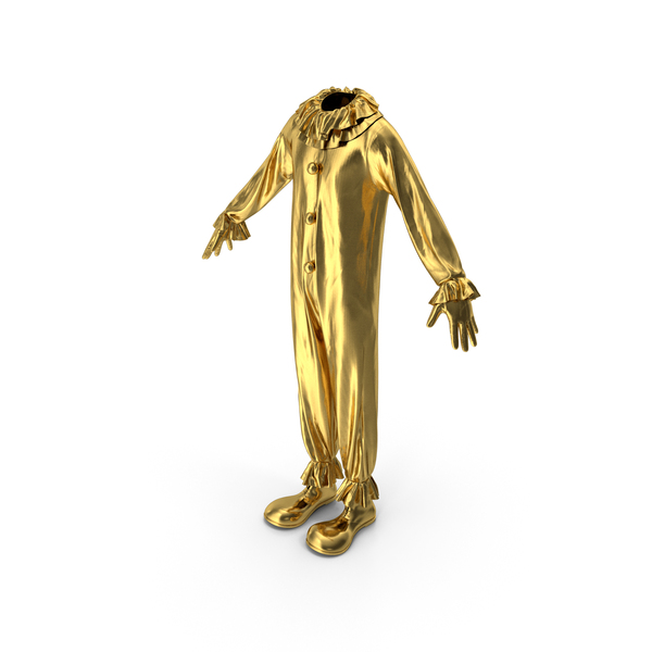 Clown Costume with Shoes and Gloves Gold PNG & PSD Images Clown Costume with Shoes and Gloves Gold PNG & PSD Images