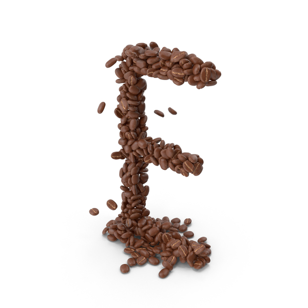 Roman Alphabet: Coffee Bean Letter E PNG & PSD Images Roman Alphabet: Coffee Bean Letter E PNG & PSD Images