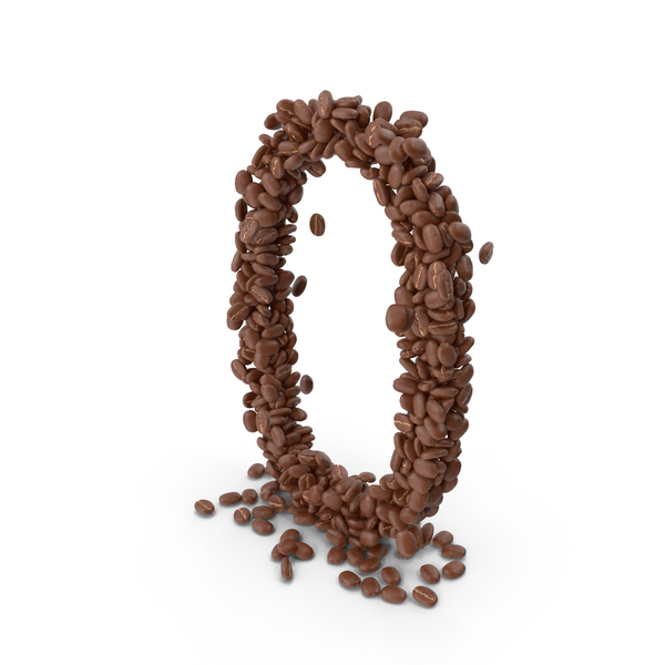 Roman Alphabet: Coffee Bean Number 0 PNG & PSD Images Roman Alphabet: Coffee Bean Number 0 PNG & PSD Images