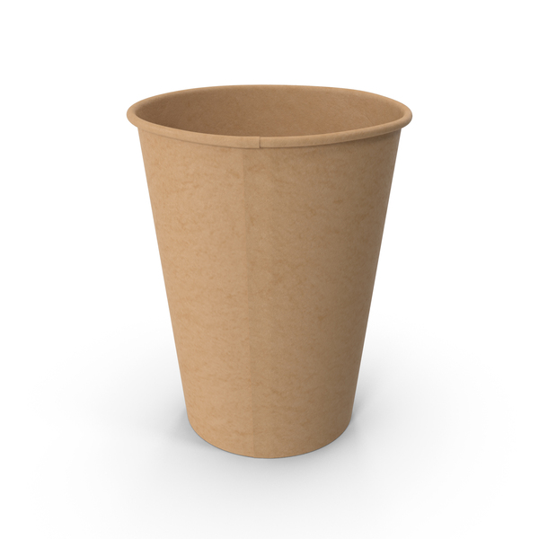 Zarf: Coffee Cup Empty 12oz Takeout Brown PNG & PSD Images