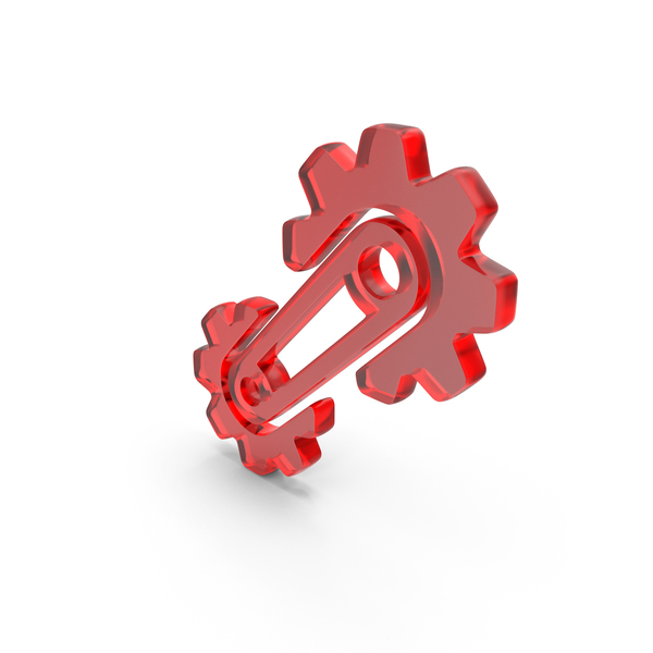 Symbols: Cogwheel Machinery Gear Icon Glass PNG & PSD Images