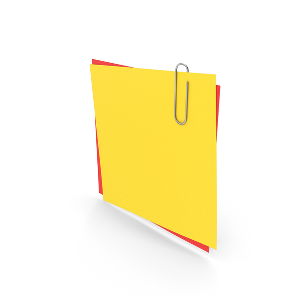 Sticky Note: Colored Papers With Paper Clip PNG & PSD Images Sticky Note: Colored Papers With Paper Clip PNG & PSD Images