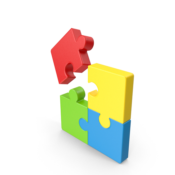 Colored Puzzle Break PNG & PSD Images