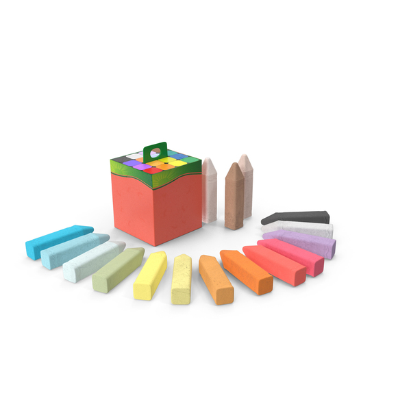 Colored Sidewalk Chalk PNG & PSD Images