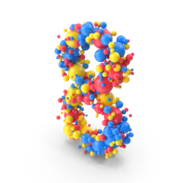 Colorful Balls Number 8 PNG & PSD Images Colorful Balls Number 8 PNG & PSD Images