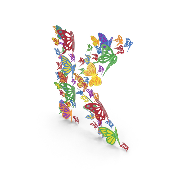 Language: Colorful Butterfly Letter K PNG & PSD Images Language: Colorful Butterfly Letter K PNG & PSD Images