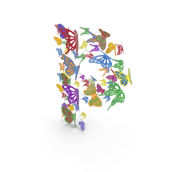 Language: Colorful Butterfly Letter P PNG & PSD Images Language: Colorful Butterfly Letter P PNG & PSD Images