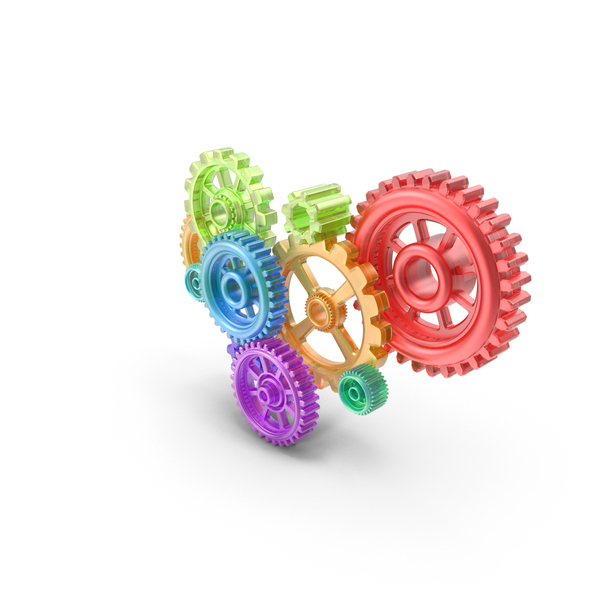 Gear: Colorful Gears in Motion PNG & PSD Images