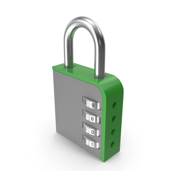 Padlock: Combination Lock Green PNG & PSD Images Padlock: Combination Lock Green PNG & PSD Images