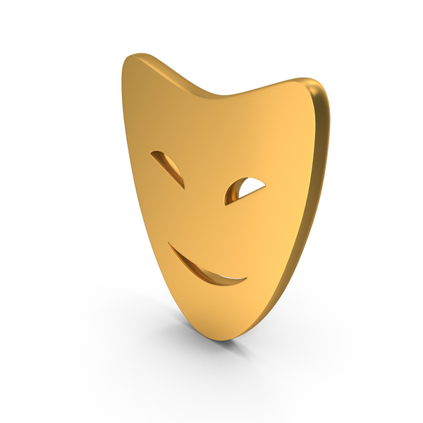 Theater: Comedy Theatrical Smile Face Mask Icon Gold PNG & PSD Images Theater: Comedy Theatrical Smile Face Mask Icon Gold PNG & PSD Images