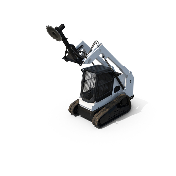 Wheel: Compact Tracked Loader with Saw PNG & PSD Images Wheel: Compact Tracked Loader with Saw PNG & PSD Images
