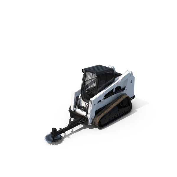 Wheel: Compact Tracked Loader with Saw PNG & PSD Images Wheel: Compact Tracked Loader with Saw PNG & PSD Images