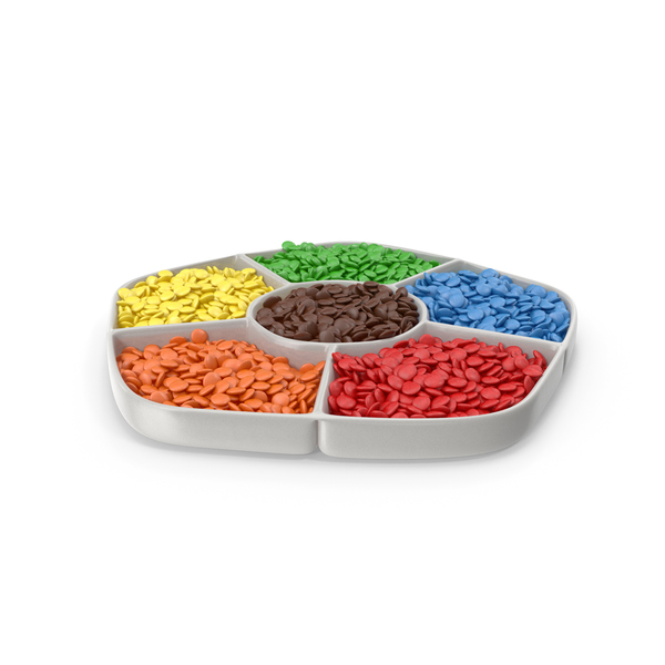 Candy: Compartment Bowl with Colored Candies PNG & PSD Images Candy: Compartment Bowl with Colored Candies PNG & PSD Images