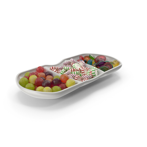 Compartment Bowl with Mixed Hard Candy PNG & PSD Images Compartment Bowl with Mixed Hard Candy PNG & PSD Images