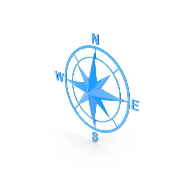 Compass Rose Blue PNG & PSD Images