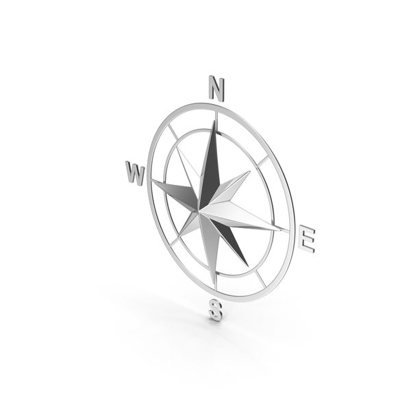 Compass Rose Chrome PNG & PSD Images