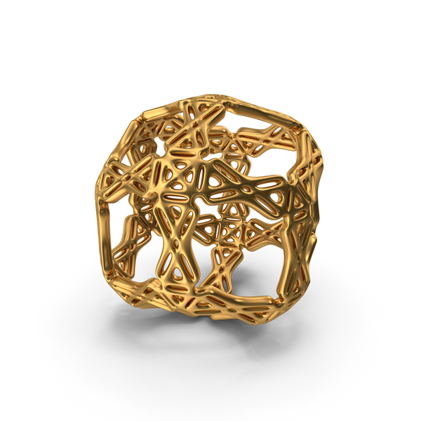 Voronoi: Complex Object Gold PNG & PSD Images Voronoi: Complex Object Gold PNG & PSD Images