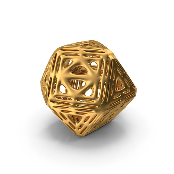 Voronoi: Complex Object Gold PNG & PSD Images
