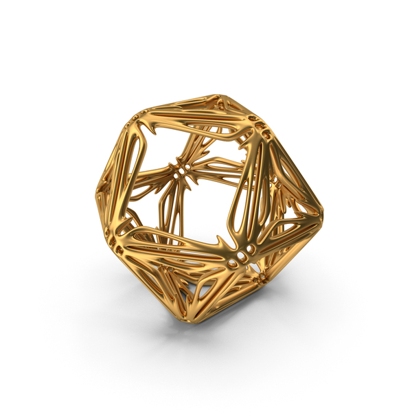 Voronoi: Complex Object Gold PNG & PSD Images Voronoi: Complex Object Gold PNG & PSD Images