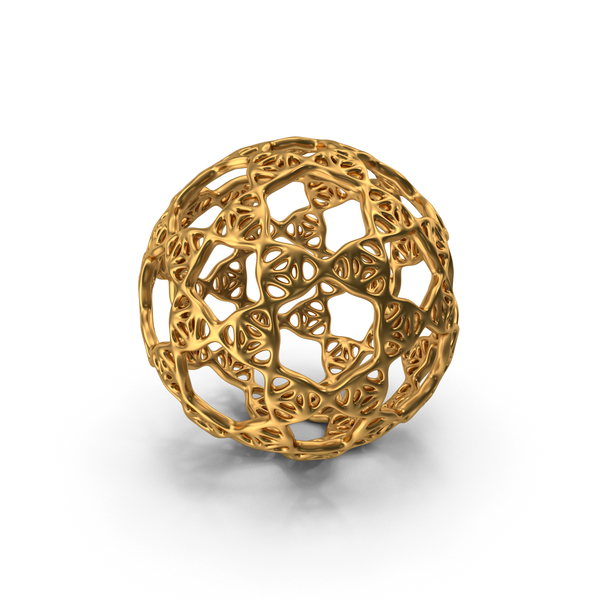 Voronoi: Complex Object Gold PNG & PSD Images Voronoi: Complex Object Gold PNG & PSD Images
