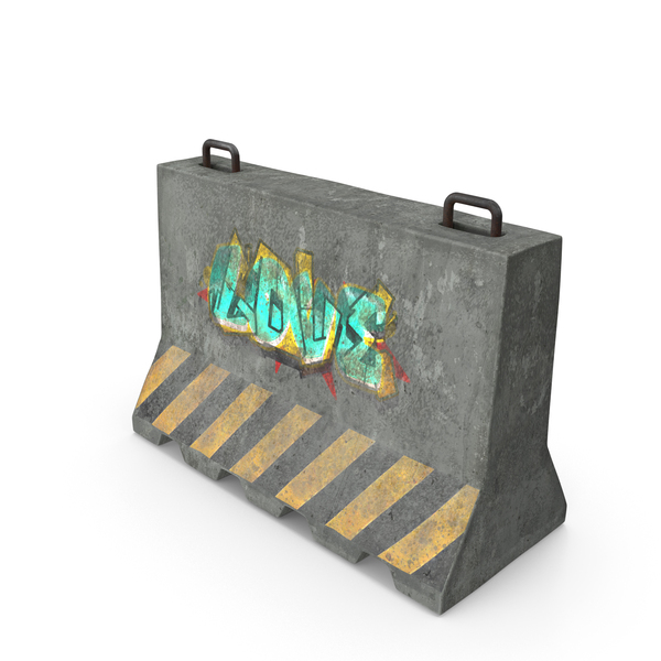 Concrete Barrier With Graffiti PNG & PSD Images Concrete Barrier With Graffiti PNG & PSD Images