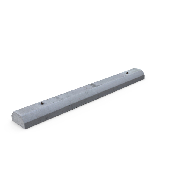 Traffic Barrier: Concrete Parking Stop PNG & PSD Images